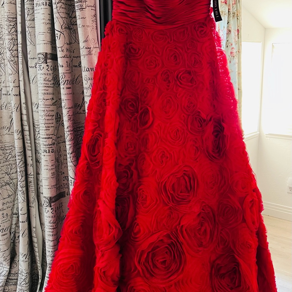 SHERRI HILL Prom | Gala | Quinceañera |Wedding | size 10 fits like 6 Red - Picture 11 of 14